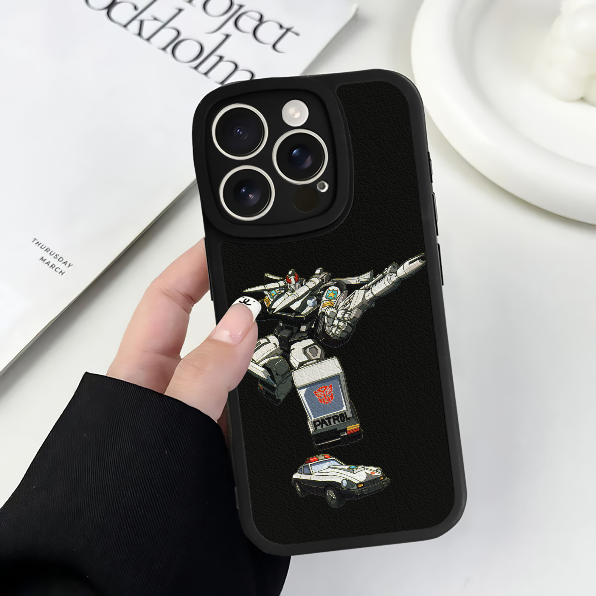 （画像用）  【iPhone 16シリーズ対応】シリコンスマホケース（レザー調） 材質：シリコン